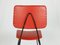 Italian Black Metal & Red Skai Side Chairs, 1950s, Set of 2, Image 10