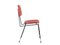 Italian Black Metal & Red Skai Side Chairs, 1950s, Set of 2 3