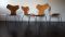 Model 3130 Grand Prix Chairs by Arne Jacobsen for Fritz Hansen, 1974, Set of 4, Image 2