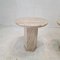 Vintage Italian Travertine Side Tables, 1980s, Set of 2 6