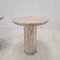 Vintage Italian Travertine Side Tables, 1980s, Set of 2 9