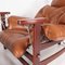 Leather and Rope Big Armchair and Ottoman, Set of 2 5
