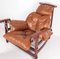 Leather and Rope Big Armchair and Ottoman, Set of 2 2