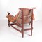 Leather and Rope Big Armchair and Ottoman, Set of 2, Image 6
