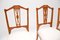 Edwardianische Esszimmerstühle aus Satin mit Intarsien, 1900er, 4 . Set 4