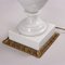 Lampade da tavolo in marmo bianco e bronzo dorato, set di 2, Immagine 8