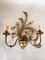 Sconce in Gilt Metal and Brass Floral Pattern, 1970 5