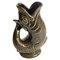 English Fish Pitcher in Green Grey, 1950 1