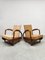 Art Deco Woven Rattan Lounge Chairs, 1930s, Set of 2 4