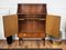 Mid-Century Modern Italian Walnut Wood and Brass Dry Bar Cabinet, 1960s, Image 8