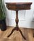 Neoclassical Italian Walnut Inlay Octagonal Tripod Side Table, 1950s 7