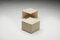 Square Travertine Side Table, 1970s 8