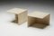 Square Travertine Side Table, 1970s 6