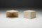 Square Travertine Side Table, 1970s 3