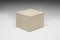 Square Travertine Side Table, 1970s 13