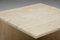 Square Travertine Side Table, 1970s 14