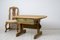 Northern Swedish Country Table with Drawer, Image 5