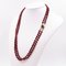 Vintage 14K Yellow Gold Two-Strand Necklace with Garnets, 1960s 2