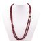 Vintage 14K Yellow Gold Two-Strand Necklace with Garnets, 1960s 1