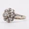 Vintage 18k White Gold Ring with Diamonds, 1960s, Image 4