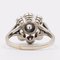 Vintage 18k White Gold Ring with Diamonds, 1960s, Image 6