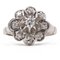 Vintage 18k White Gold Ring with Diamonds, 1960s, Image 1