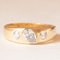 Vintage Ring in 14k Yellow Gold with Brilliant Cut Diamonds and Pear Cut Diamond, 1980s, Image 1