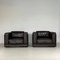 Brown Leather Armchairs from Durlet, Belgium, Set of 2, Image 1