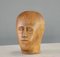 German Carved Wooden Milliners Head, 1910 1