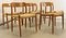 Model 75 Chairs by Niels Otto Møller for J.L. Møllers, 1920s, Set of 6 1