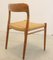 Model 75 Chairs by Niels Otto Møller for J.L. Møllers, 1920s, Set of 6, Image 9