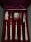 Silver Filled Cutlery and Box from Christofle, Set of 6 4