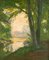 French School Artist, Forest River, Oil Painting on Panel, Early 20th Century, Image 2