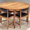 Circular Table and Chairs by Tom Robertson for McIntosh, Set of 4 5
