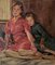 W. Metz, Young Girls at Rest, 1947, Oil on Canvas, Image 1