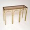Vintage Italian Brass and Glass Console Table, 1970s, Image 2