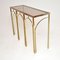 Table Console Vintage en Laiton et Verre, Italie, 1970s 4