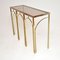 Vintage Italian Brass and Glass Console Table, 1970s 4