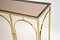 Table Console Vintage en Laiton et Verre, Italie, 1970s 7