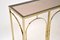 Vintage Italian Brass and Glass Console Table, 1970s 5