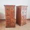 Vintage Colonial Teak Apothecary Cabinets, 1990s, Set of 2 2