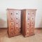 Vintage Colonial Teak Apothecary Cabinets, 1990s, Set of 2 5