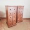 Vintage Colonial Teak Apothecary Cabinets, 1990s, Set of 2 3