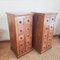 Vintage Colonial Teak Apothecary Cabinets, 1990s, Set of 2 6