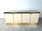 Vintage Lacquered and Brass Credenza, 1980s 9