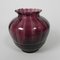 Art Deco Vase in Purple Glass, 1930s 1