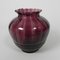 Art Deco Vase in Purple Glass, 1930s, Image 1