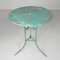 Iron Garden Table with Round Top on 3 Legs, 1950s 20