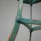 Mesa de jardín de hierro con tablero redondo con tres patas, años 50, Imagen 2