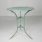 Iron Garden Table with Round Top on 3 Legs, 1950s 14